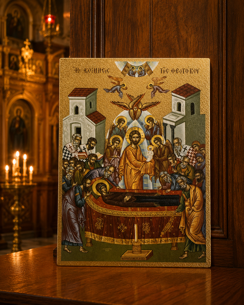 Icon of The Dormition of the Virgin Mary
